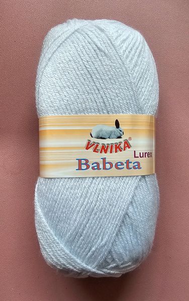 Vlnika Babeta Lurex, 100g Glitzergarn Fb. 213 ice mit Glitzer