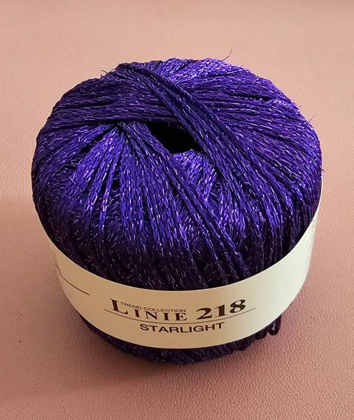 ONline Linie 218 Starlight, 50g Häkelgarn mit Glitzereffekt Fb. 04 lila