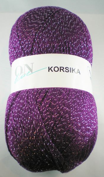 ONline Korsika, 350g Glitzergarn Fb. 0003 lila mit Glitzer