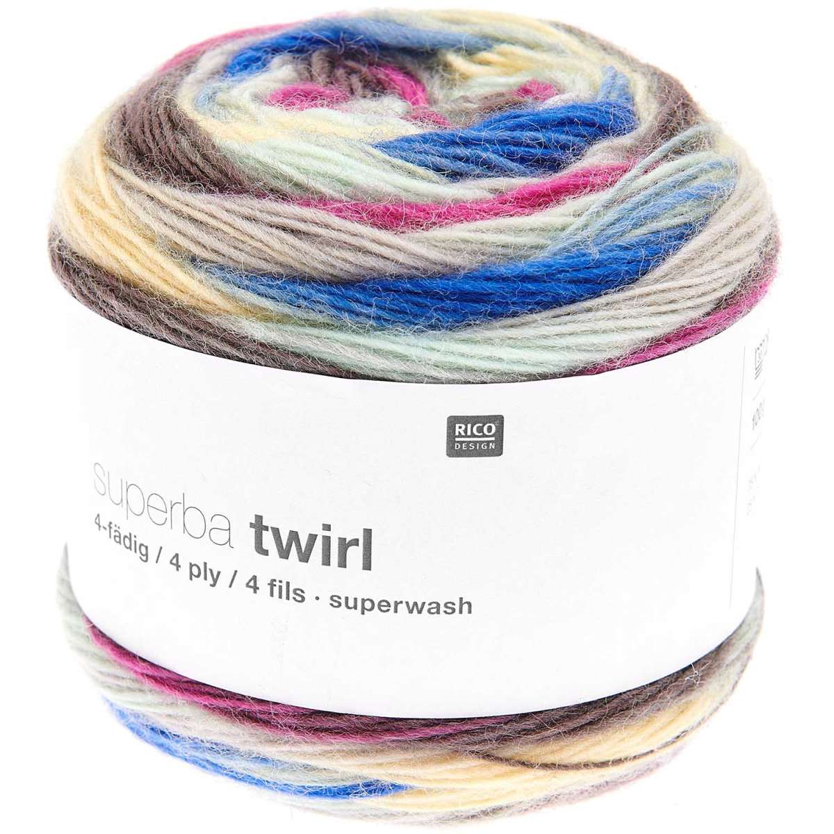 Rico Superba Twirl, 100g Sockenwolle 4-fach | Bobbelgarn | Wolle & Garne |  Strickmaus Jasmine