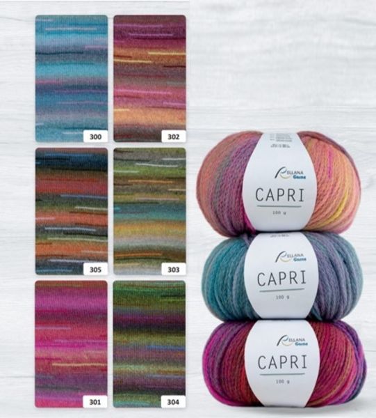 Rellana Capri, 100g weiches Kettengarn mit Merino extrafine