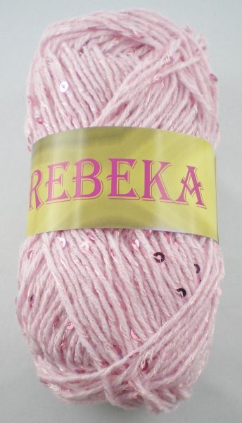 Vlnika Rebeka, 50g Sommergarn mit Pailletten Fb. 29 rosa