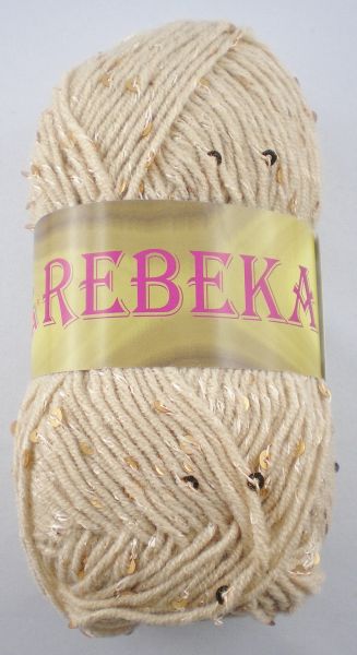 Vlnika Rebeka, 50g Sommergarn mit Pailletten Fb. 31 beige