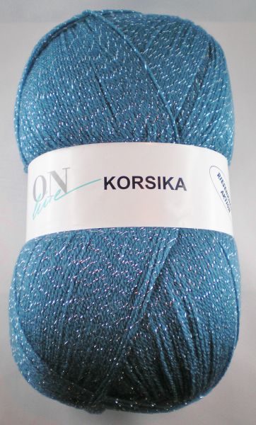 ONline Korsika, 350g Glitzergarn Fb. 0005 jeans mit Glitzer