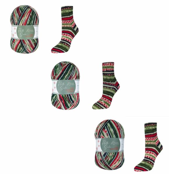 Flotte Socke Christmas 2024, 100g bzw. 150g Sockenwolle 4-fach + 6-fach