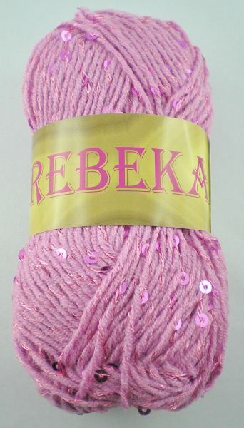 Vlnika Rebeka, 50g Sommergarn mit Pailletten Fb. 28 pink