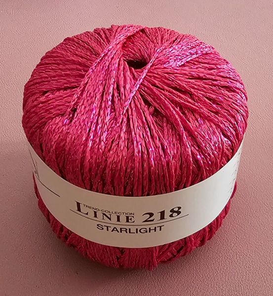 ONline Linie 218 Starlight, 50g Häkelgarn mit Glitzereffekt Fb. 05 pink