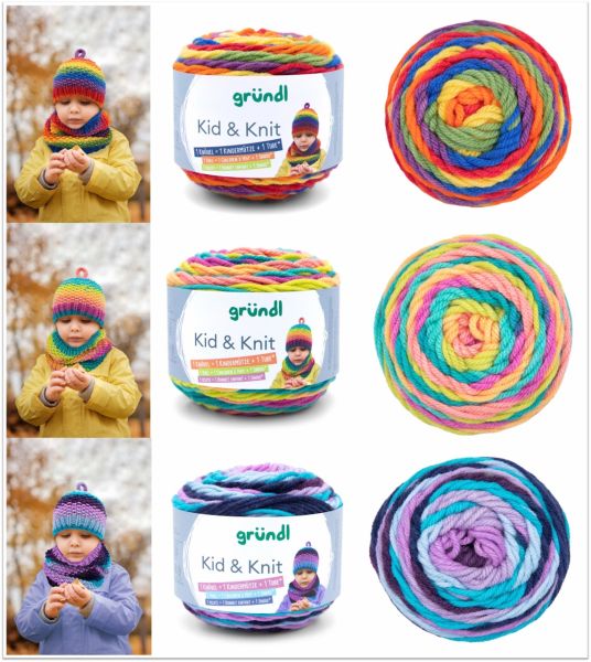 Gründl Kid & Knit, 200g Wintergarn