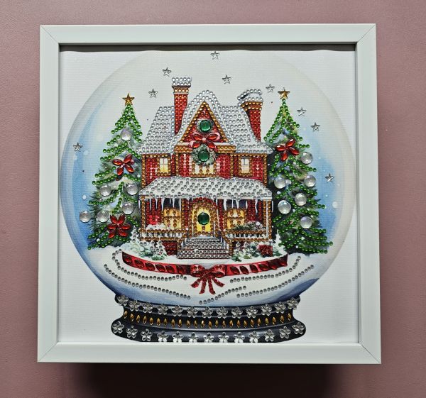 & | | Weihnachtsdeko mit Weihnachten Jasmine Strickmaus Weihnachtshaus (fertig) Painting | Häkeln handmade Diamond Nähen Basteln, Bild