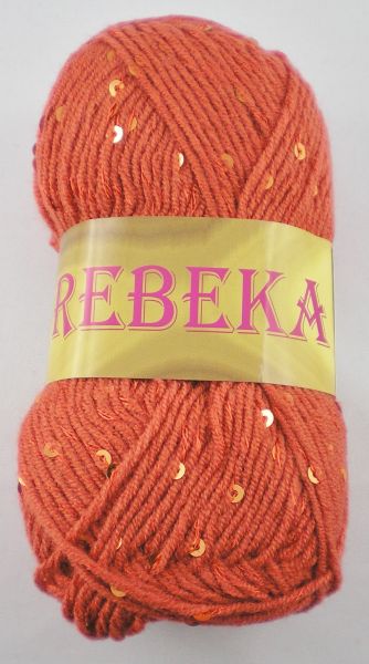 Vlnika Rebeka, 50g Sommergarn mit Pailletten Fb. 33 terra