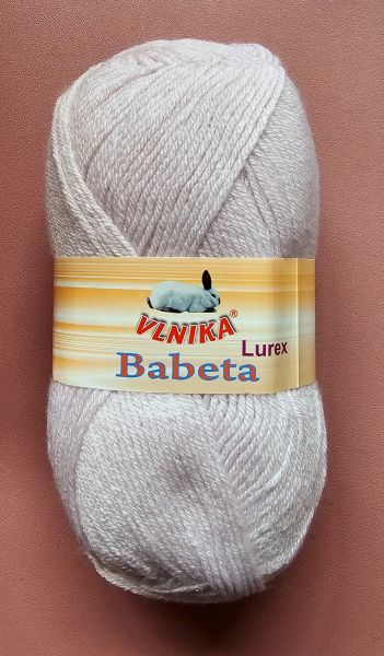 Vlnika Babeta Lurex, 100g Glitzergarn Fb. 217 flieder hell mit Glitzer